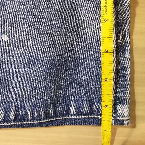 Hustle Jeans Distressed Slim Skinny Super Stretch Premium Denim Med Blue - Picture 6 of 9